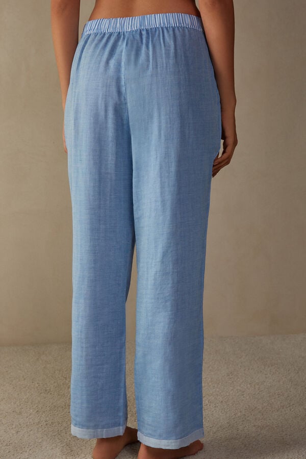 Intimssimi Early in the Morning Cotton Cloth Pants Blue | BUSSO89162