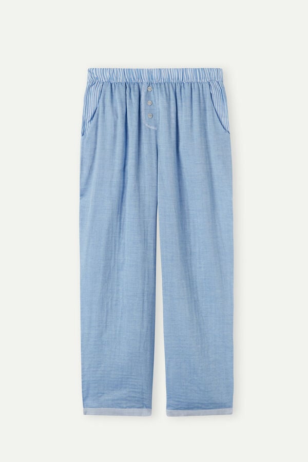 Intimssimi Early in the Morning Cotton Cloth Pants Blue | BUSSO89162