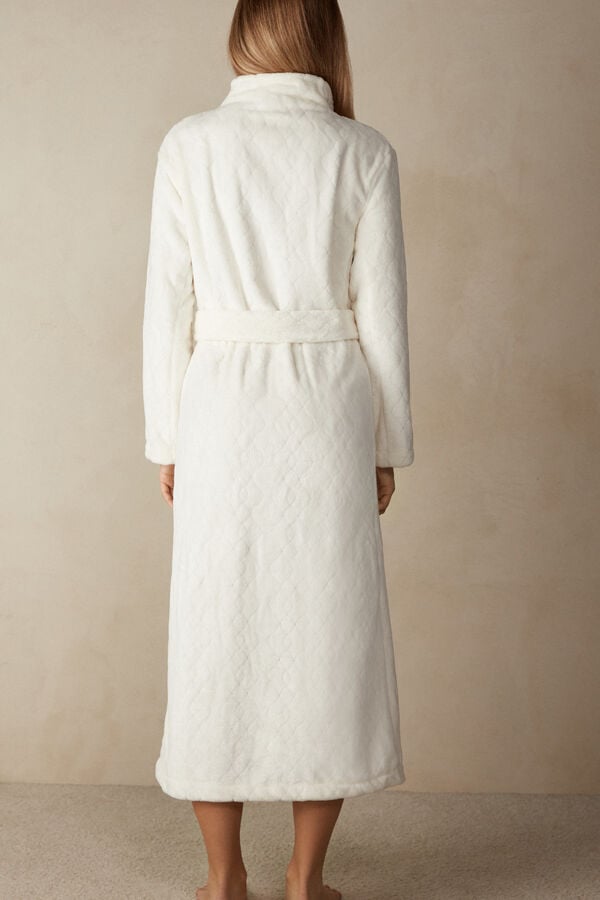 Intimssimi Elegant Night Long Robe White | USDFL69992