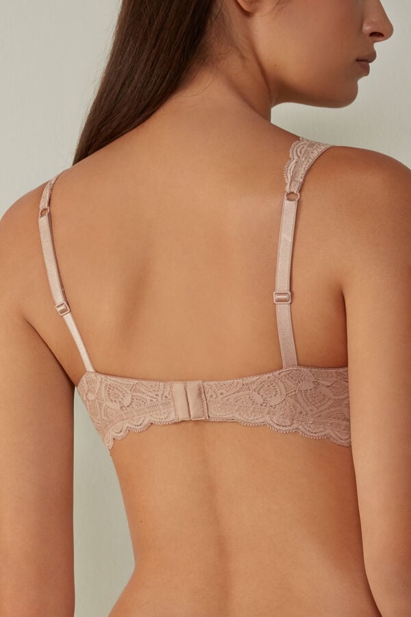 Intimssimi Elena Balconette Bra in Lace Natural | XUSBH87560