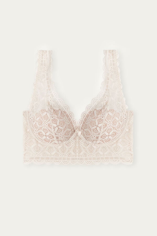 Intimssimi Eleonora Balconette Bra in Lace Natural | MUSHR42486