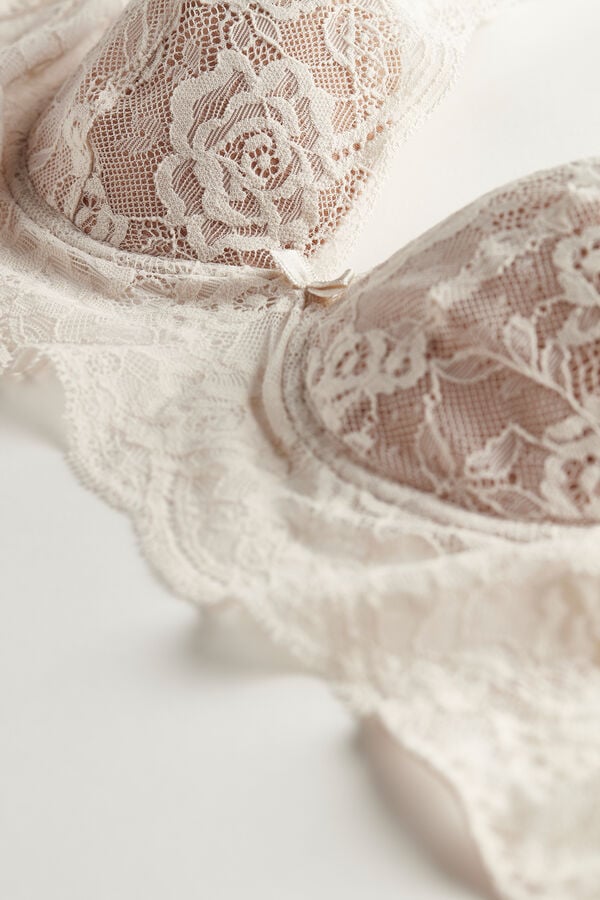 Intimssimi Eleonora Lace Balconette Bra Natural | TUSWZ53707