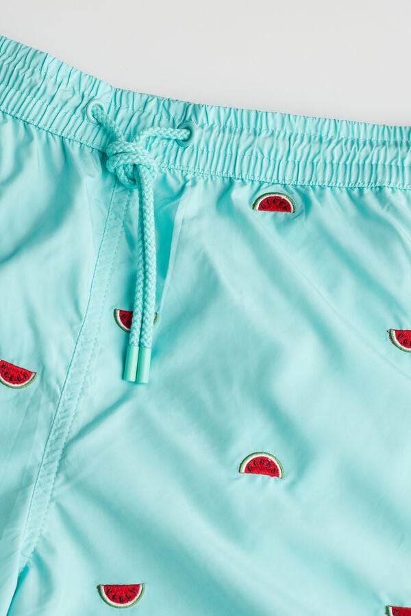 Intimssimi Embroidered Watermelon Swim Trunks Print | PUSER10096