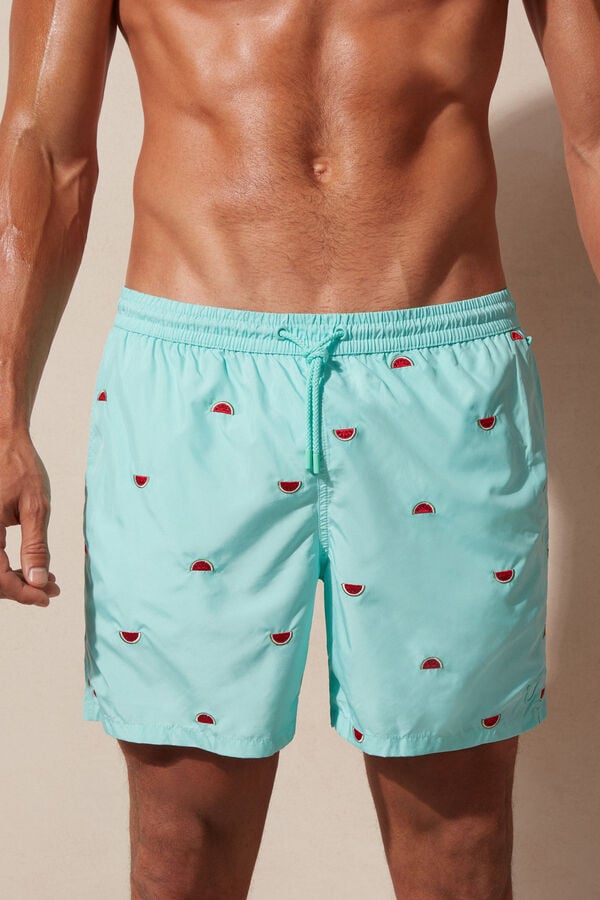 Intimssimi Embroidered Watermelon Swim Trunks Print | PUSER10096