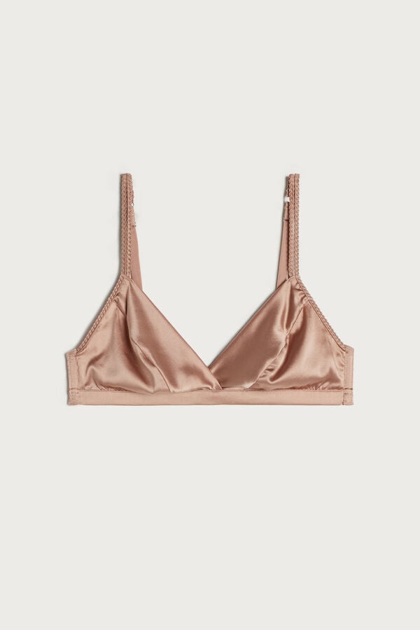 Intimssimi Emma Silk Triangle Bra Natural | XUSGW33571