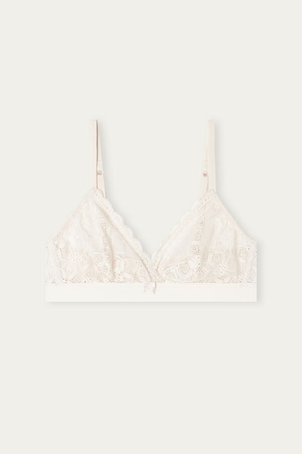 Intimssimi Emma Triangle Bra in Lace Natural | UUSTG19034