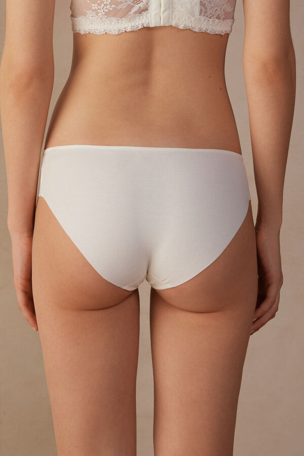 Intimssimi Ephemeral Beauty Seamless Cotton Panties White | USICD69141