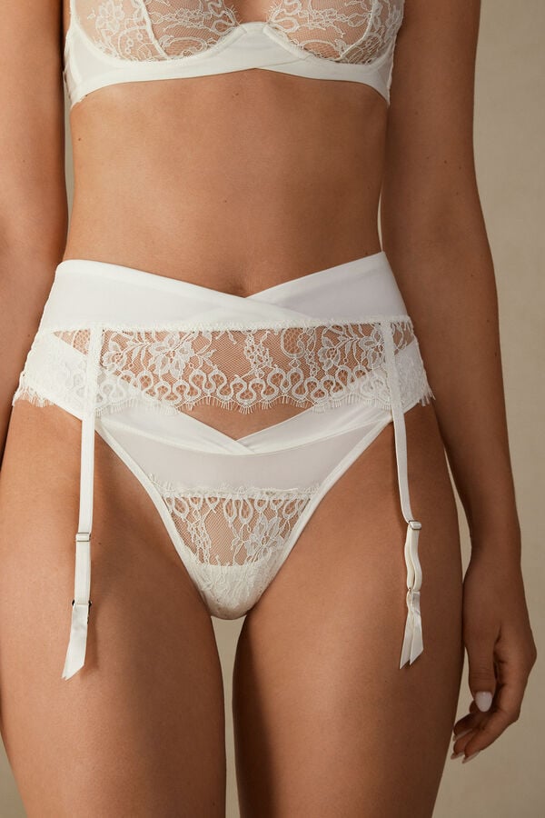 Intimssimi Eternal Love Garter Belt White | ZUSNQ95479