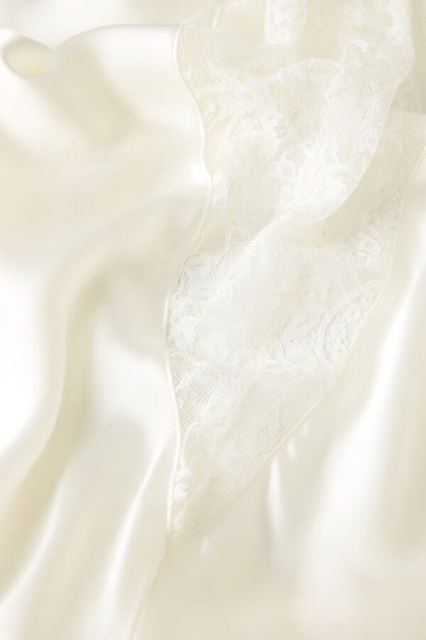 Intimssimi Eternal Love Silk Long Slip Ivory | USQAV48312