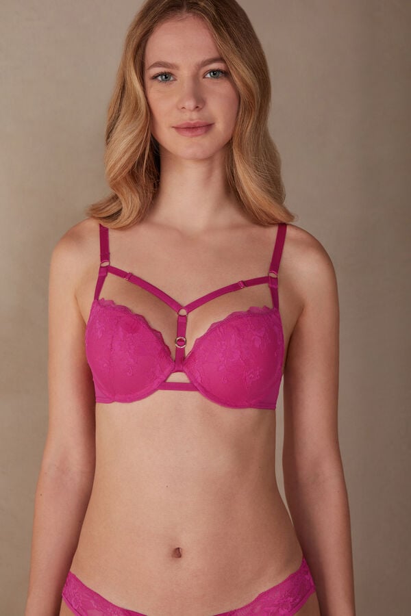 Intimssimi Fearless Femininity Elettra Super Push-up Bra Pink | USXBR31217