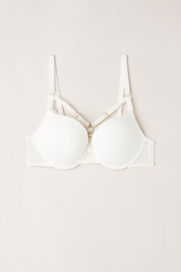 Intimssimi Fearless Femininity Elettra Super Push-up Bra White | USZPD54089