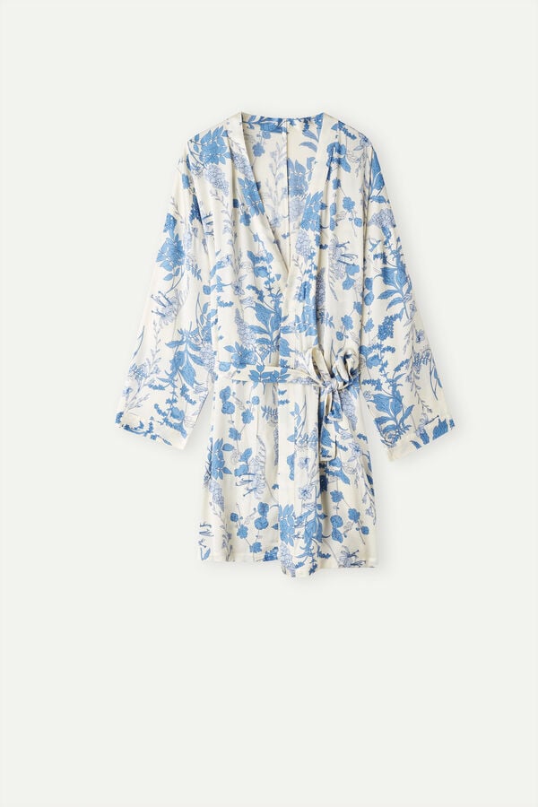 Intimssimi Feeling Beautiful Satin Kimono Print | USJVR33653