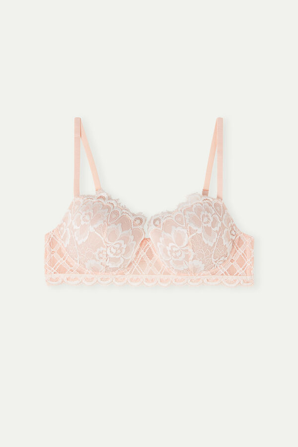 Intimssimi Floral Groove Sofia Balconette Bra Pale Pink | AUSDF80759