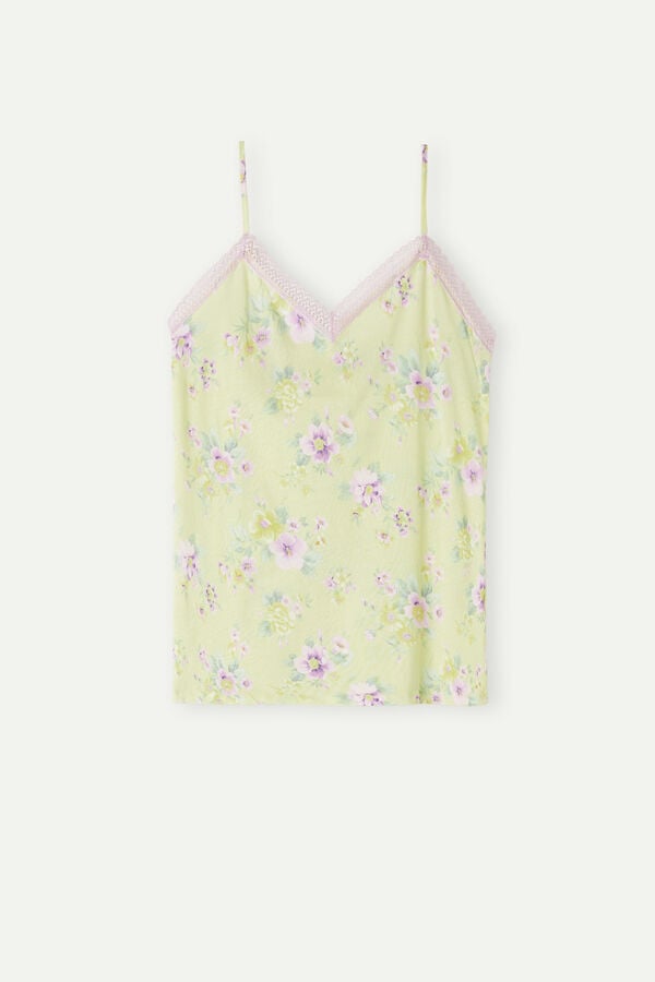 Intimssimi Flower Power Top in Supima® Ultrafresh Cotton Yellow | PUSQX59038