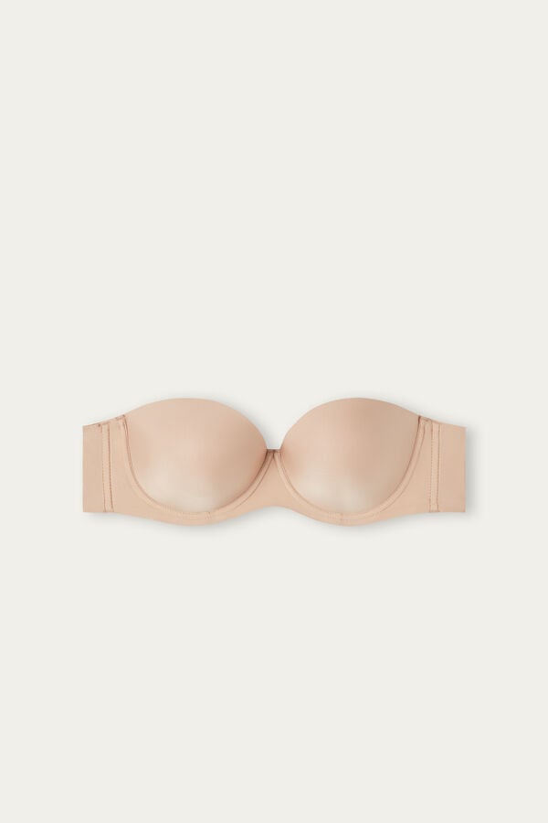 Intimssimi Giada Microfiber Bandeau Bra Natural | MUSFT46622