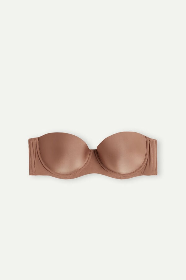 Intimssimi Giada Microfiber Bandeau Bra Natural | USXMI43911