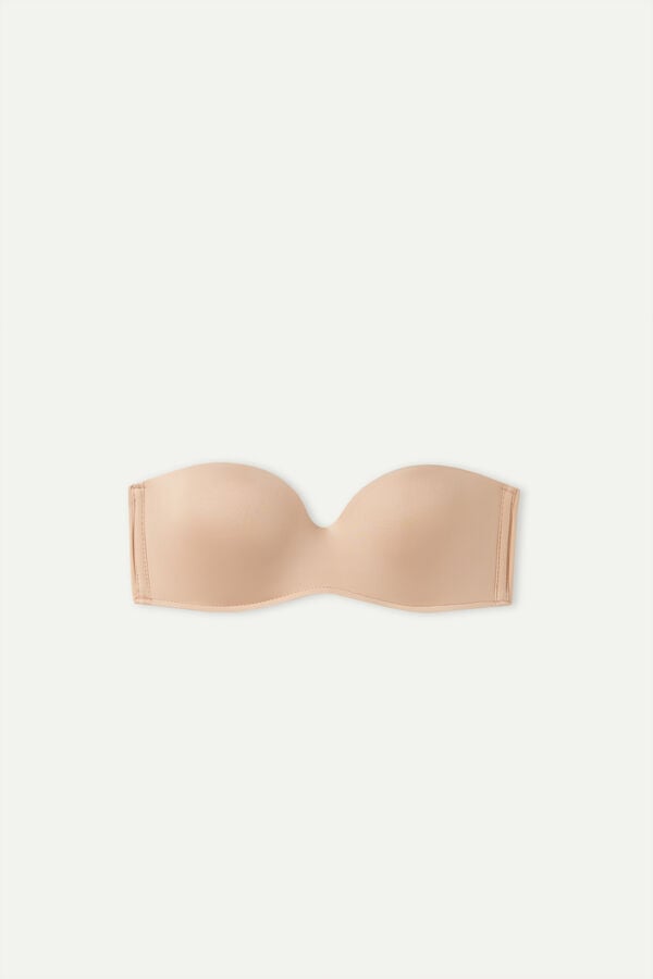 Intimssimi Gioia Bandeau Bra in Ultralight Microfiber Natural | USNEJ70202