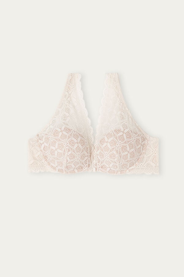 Intimssimi Giorgia Balconette Bra in Lace Natural | USNEJ70829