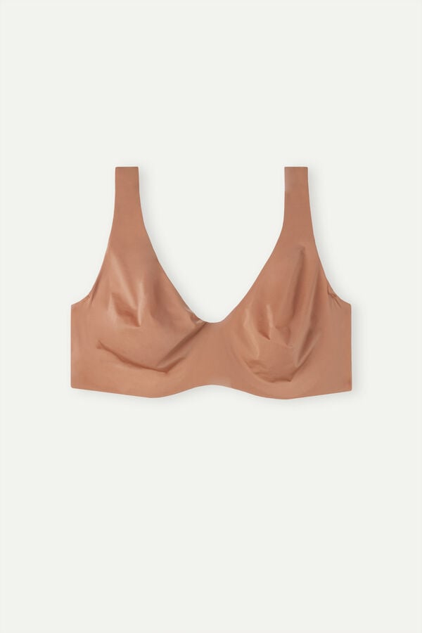 Intimssimi Greta Balconette Bra in Ultralight Microfiber Natural | USEGJ49626