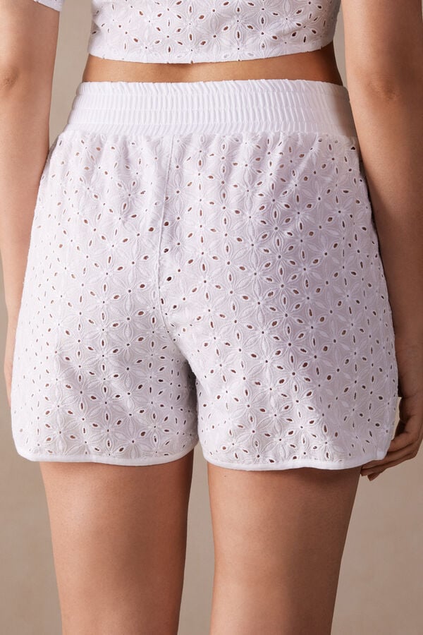 Intimssimi Hello Sunshine Sangallo Lace Shorts White | YUSGT51017