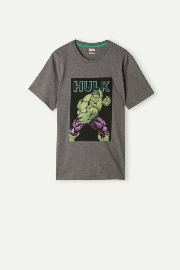 Intimssimi Hulk Print T-shirt Dark Grey | GUSUC93844