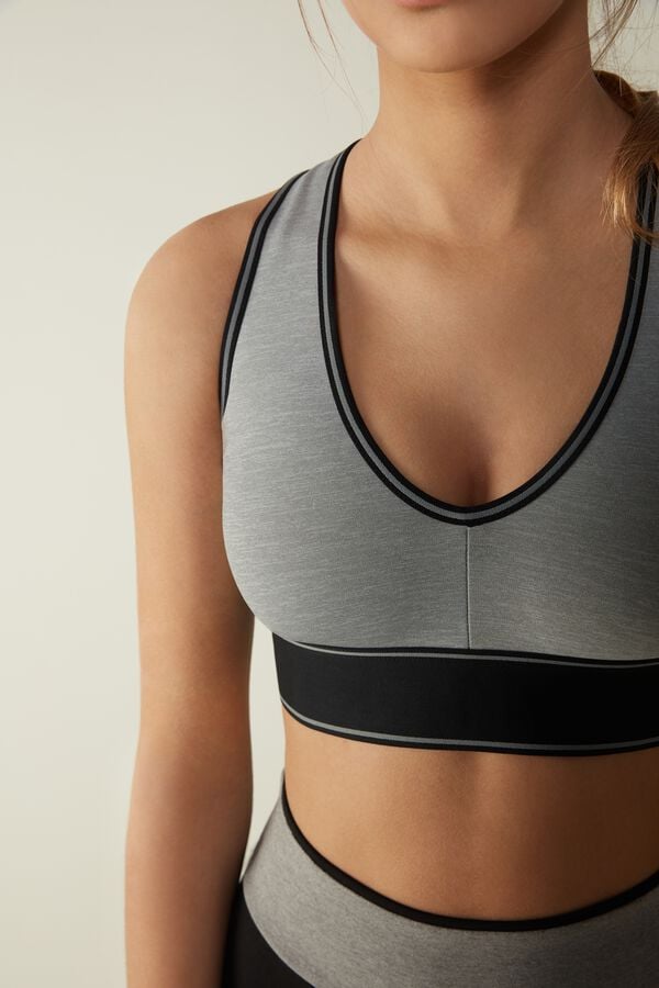 Intimssimi In Action Bra with Supima® Cotton Lining Grey | ZUSNQ93916