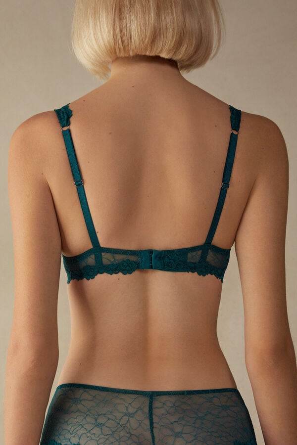 Intimssimi In Full Bloom Elena Balconette Bra Green | USJVR57014