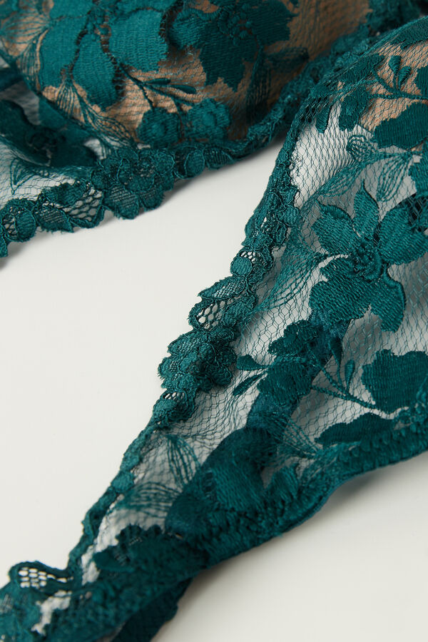 Intimssimi In Full Bloom Elena Balconette Bra Green | USJVR57014