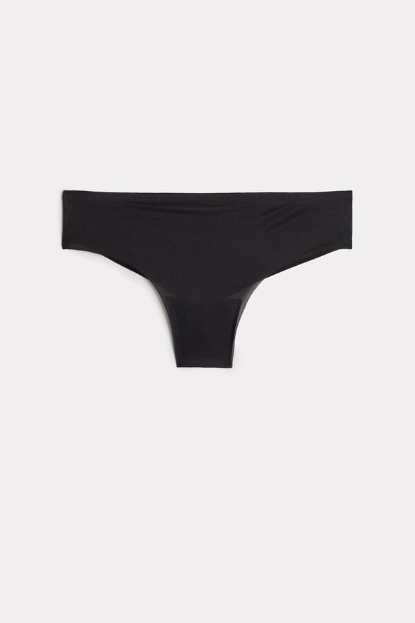 Intimssimi Invisible Touch Brazilian Panties Black | XUSBH95885