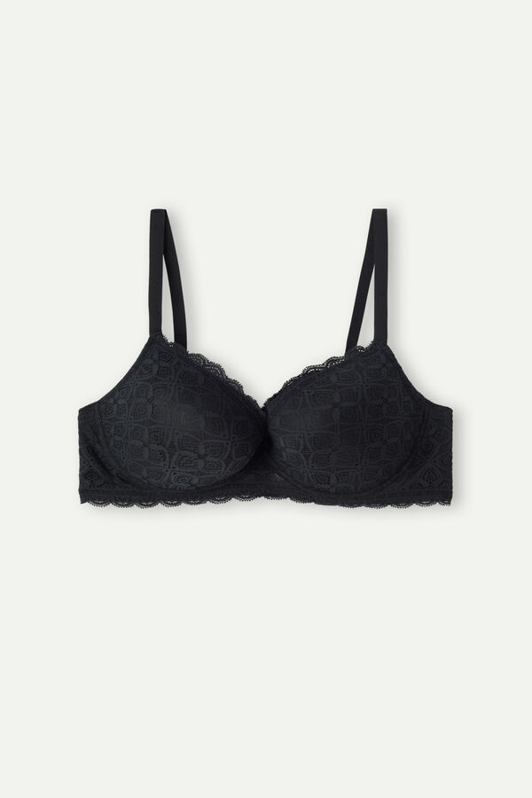 Intimssimi Irina Balconette Bra in Lace Black | USICD36148