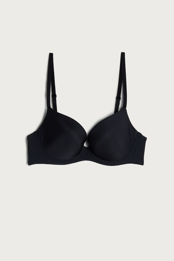 Intimssimi Irina Microfiber Balconette Bra Black | SUSVO12868