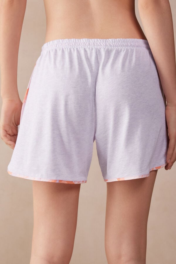 Intimssimi Iris and Apricot Supima® Ultrafresh Cotton Shorts Violet | USDYB24009