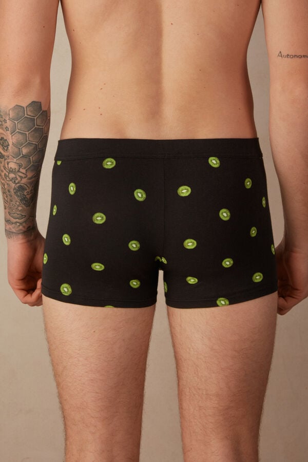 Intimssimi Kiwi Boxers in Natural Fresh Supima® Cotton Black | GUSEC75872