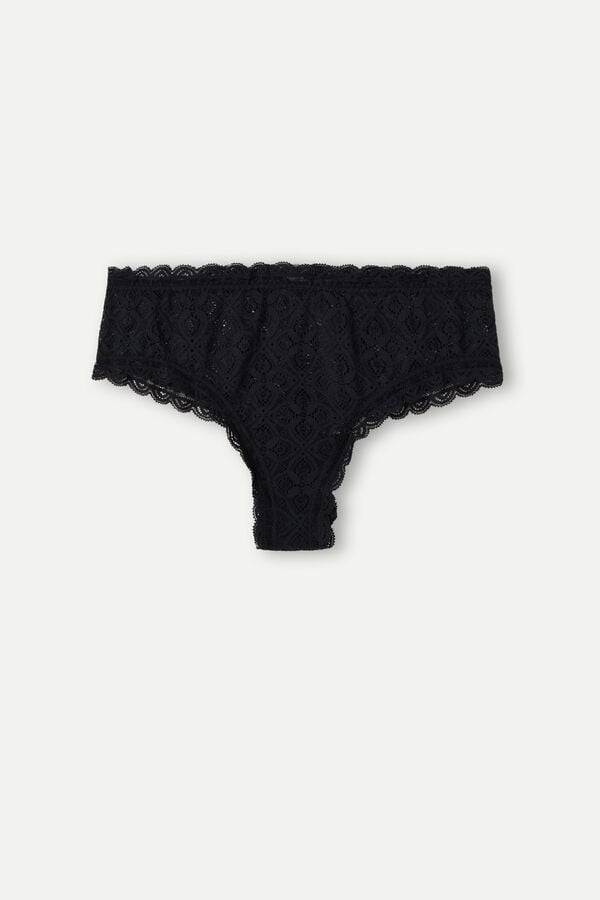 Intimssimi Lace Hipster Brazilian Black | USJKU22769