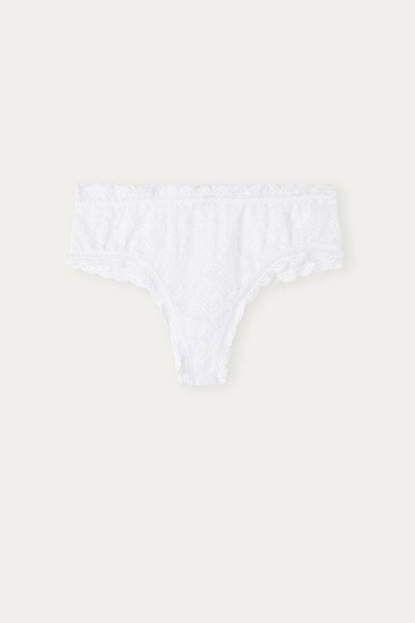 Intimssimi Lace Hipster Brazilian White | XUSBH45748