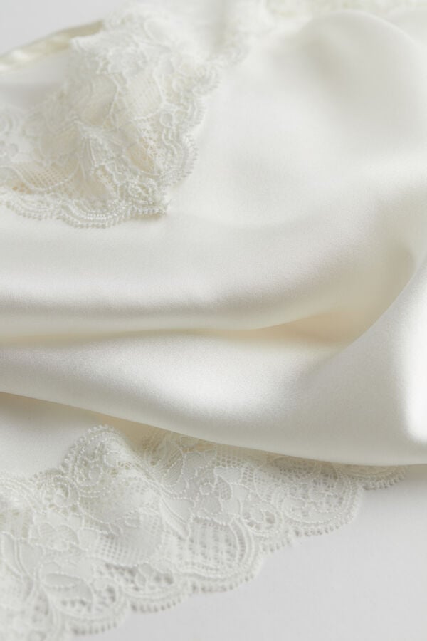 Intimssimi Lace and Silk Top Ivory | USEGJ24539