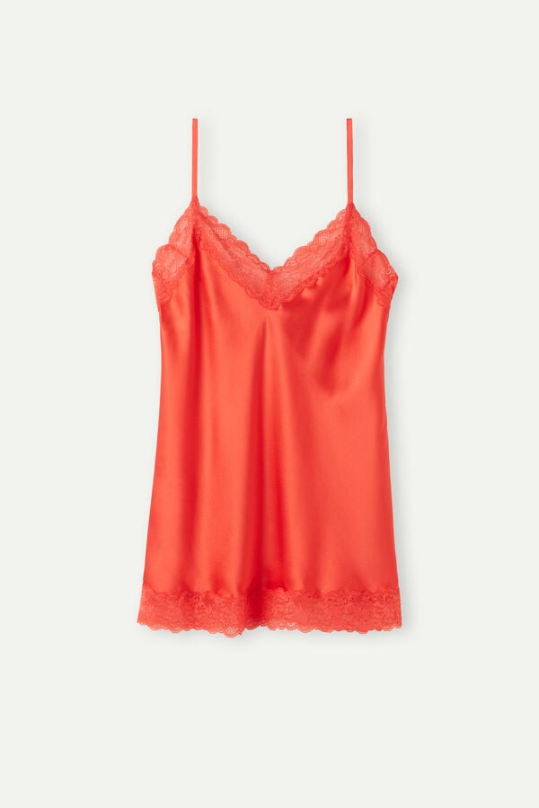 Intimssimi Lace and Silk Top Orange | SUSNY84649