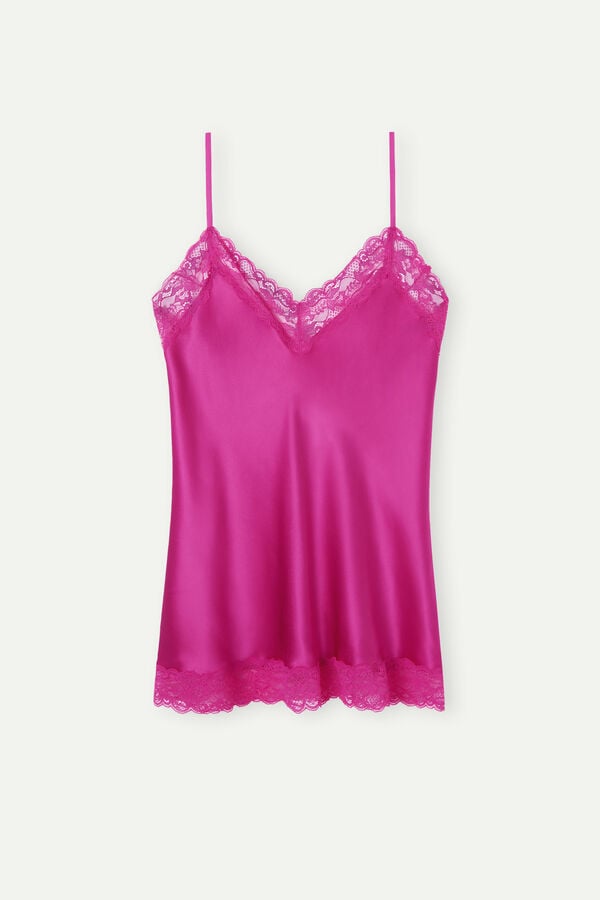 Intimssimi Lace and Silk Top Pink | XUSGW66621