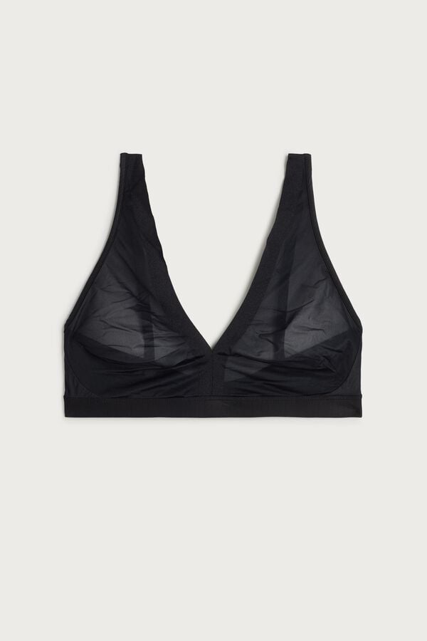 Intimssimi Lara Invisible Touch Triangle Bra Black | QUSWA25421