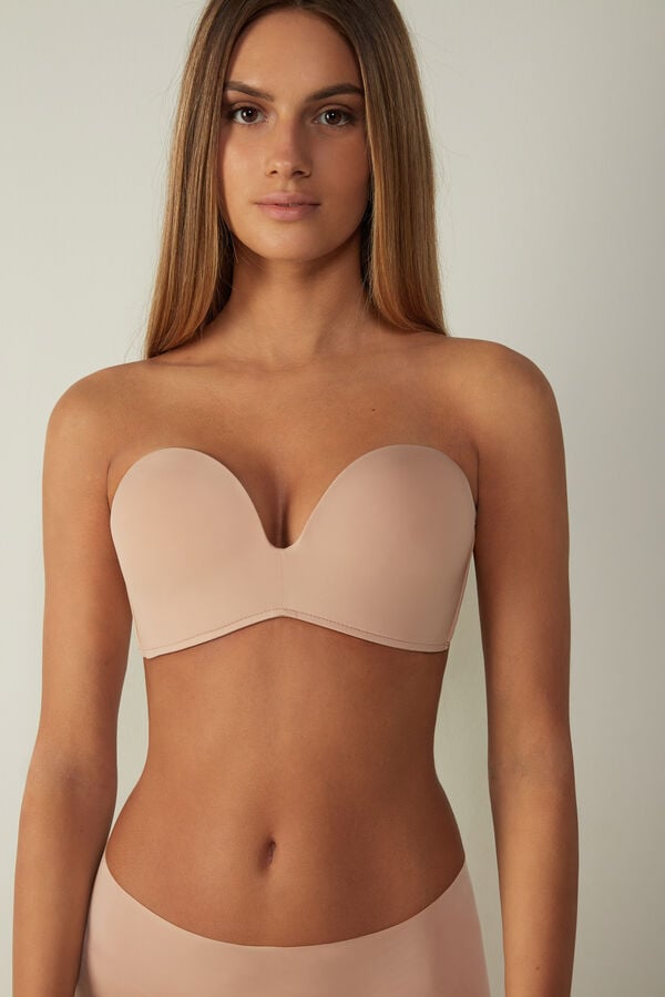 Intimssimi Laura Microfiber Bandeau Bra Natural | EUSVG66947