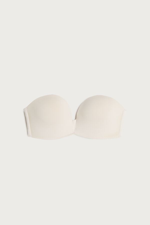 Intimssimi Laura Microfiber Bandeau Bra Natural | USJBT14700