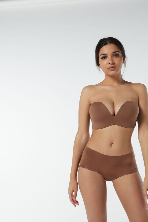 Intimssimi Laura Microfiber Bandeau Bra Natural | USNEJ90560