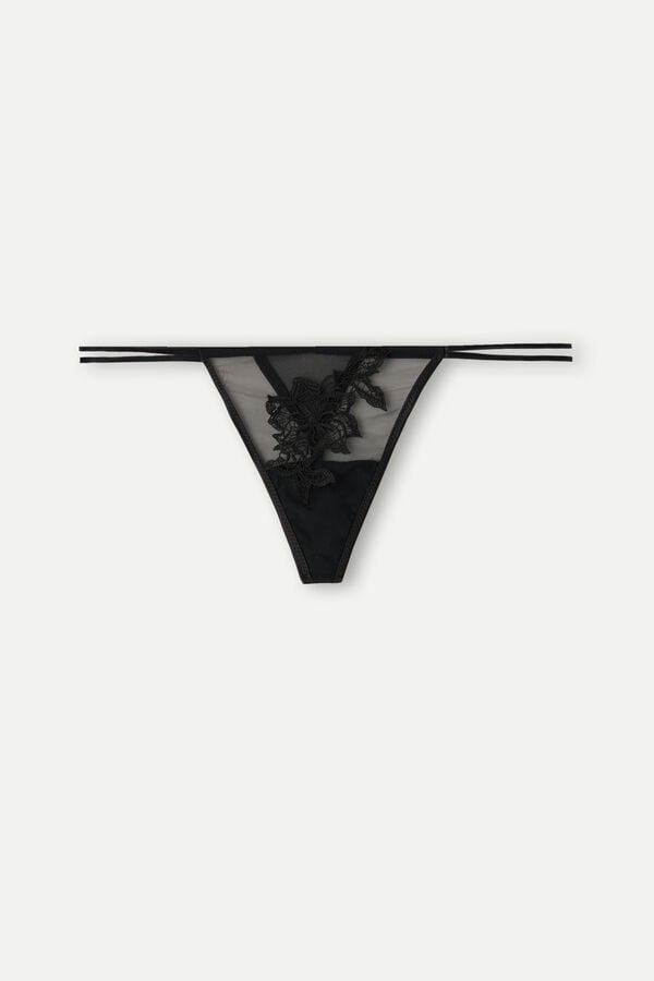 Intimssimi Layers of Lust String Thong Black | USXBR19682