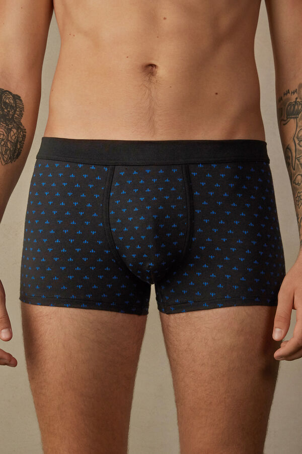 Intimssimi Lily Boxers in Stretch Supima® Cotton Black | DUSKV49544