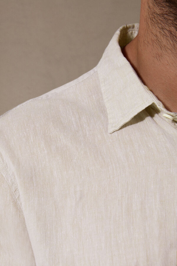 Intimssimi Linen and Cotton Shirt Natural | BUSSO90596