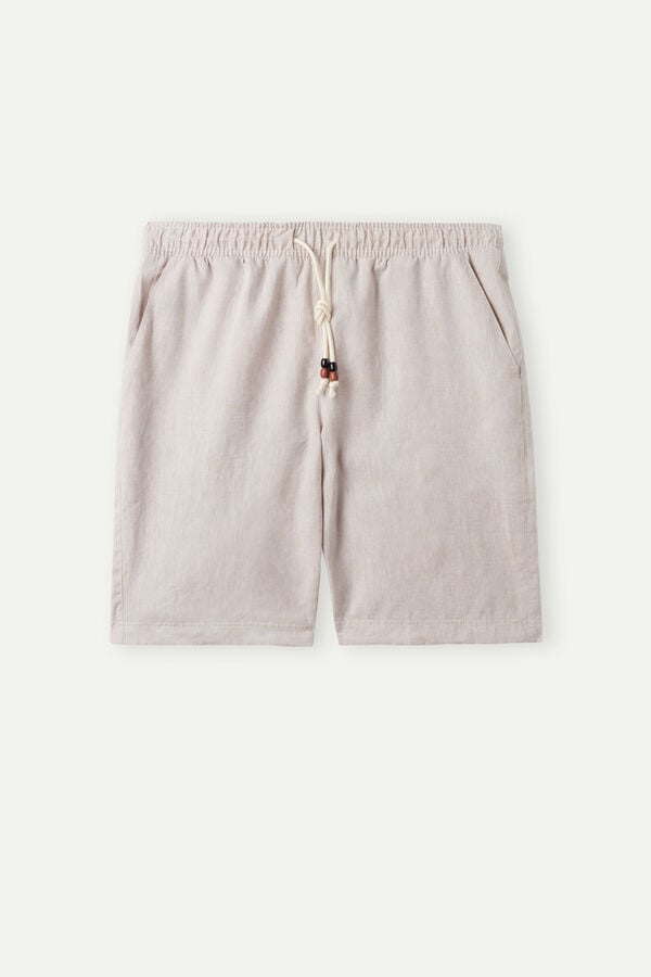 Intimssimi Linen and Cotton Shorts Natural | AUSDF13334