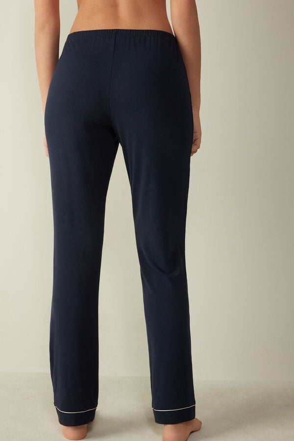 Intimssimi Long Micromodal Trousers Blue | USDFL97406