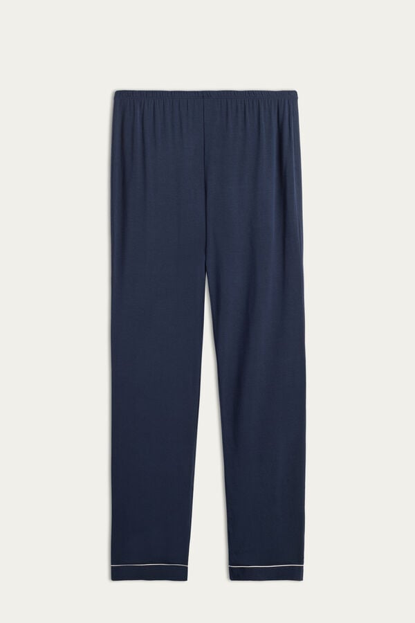 Intimssimi Long Micromodal Trousers Blue | USDFL97406