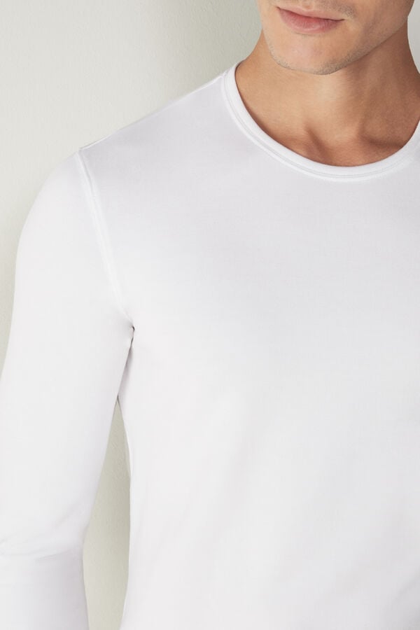 Intimssimi Long-Sleeve Modal-Cashmere Top White | PUSER17523