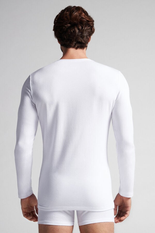 Intimssimi Long-Sleeve Modal-Cashmere Top White | PUSER17523